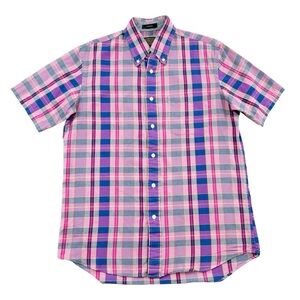 Pendleton Seaside Plaid Button Down Shirt Small